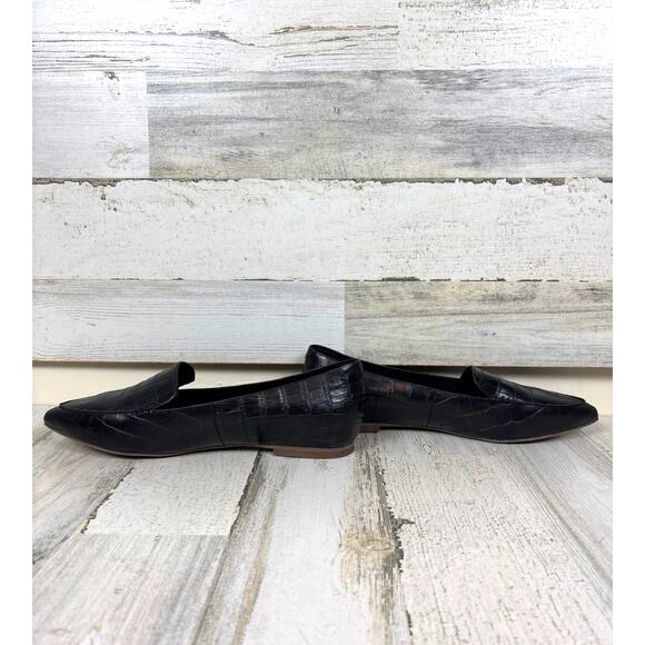 Blondo Women’s 10 Black Silvia Crocodile Textured Leather Slip On Loafers NEW - Picture 6 of 9